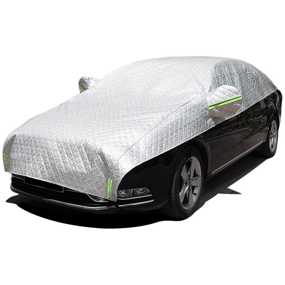 車カバー ハーフボディカバー ハーフタイプ車体カバー UVカット 防塵 防輻射紫外線 ハーフ車カバー (普通乗用車やSUV対応)510×200cm 3-Lの画像1