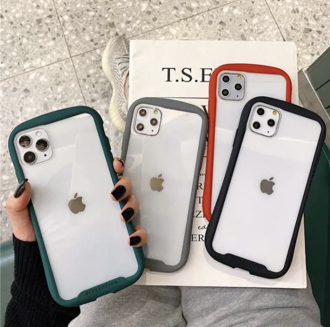 iPhone　ケース　韓国　　レッド　iPhone12　かわいい　キズ防止　おしゃれ　おすすめ☆_画像2