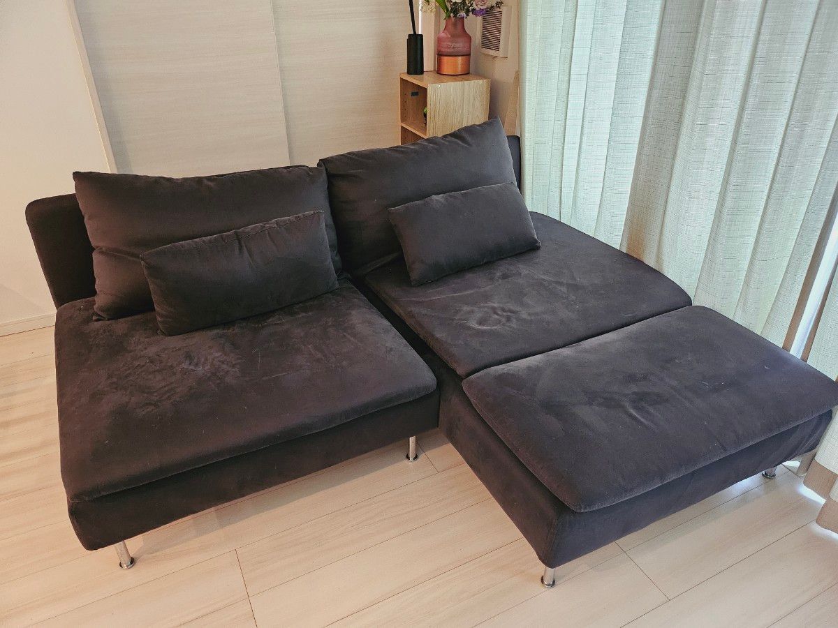 IKEA ソーデルハムン オットマン付き ソファ カウチソファ IKEA ソーデルハムン オットマン付き ソファ カウチソファ