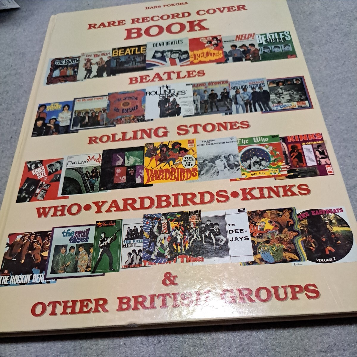 Rare Record Cover Book Beatles Rolling Stones Who Yardbirds Kinks_画像1