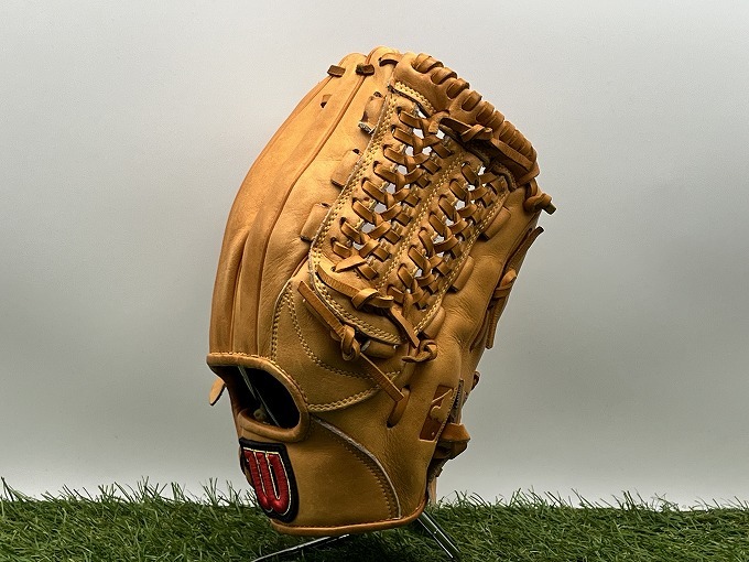 【040210】WILSON ウィルソン 限定 MLBシリーズ バッターマンロゴ刻印 一般用 軟式 内野手用 グローブ RSG-52L 即戦力【40327G18】の画像5