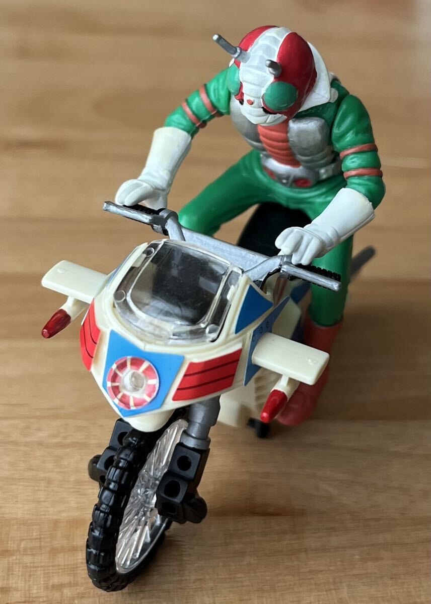 ◇仮面ライダー V3 ハリケーン号 ザ・ライダーマシン 中古 フィギュア バンダイ 1999 食玩 ミニカー バイクの画像1