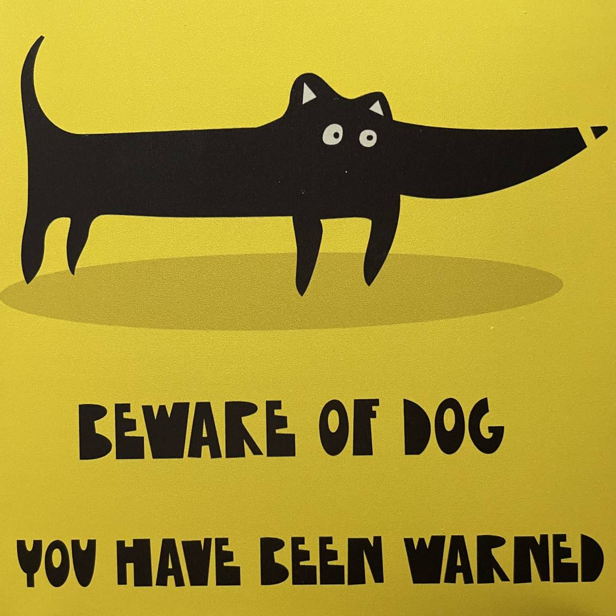 2枚 新品 壁掛けプレート 猛犬注意 犬に注意 かわいい警告版 防犯対策 危険 番犬 狂犬 いぬ イヌ 金属パネル ブリキ看板 BEWARE OF DOGの画像5