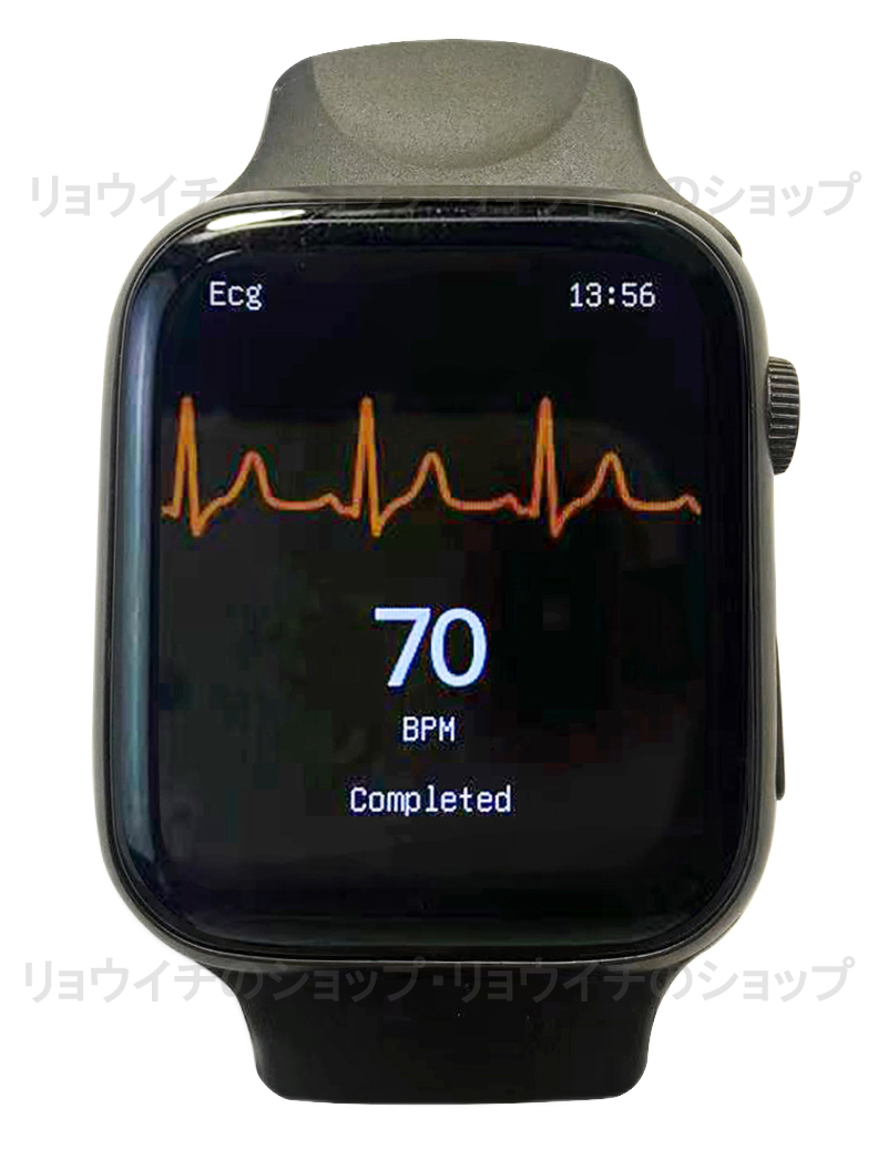 送料無料 Apple Watch 代替品 2.0インチ 大画面 スマートウォッチ 音楽 多機能 Watch8 健康 スポーツ 防水 血中酸素 血圧 iphone ブラック_画像4