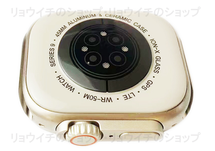 送料無料 Apple Watch 代替品 2.19インチ 大画面 S9 Ultra スマートウォッチ ブラック 音楽 健康 通話 多機能 スポーツ 血中酸素 防水 血圧_画像8