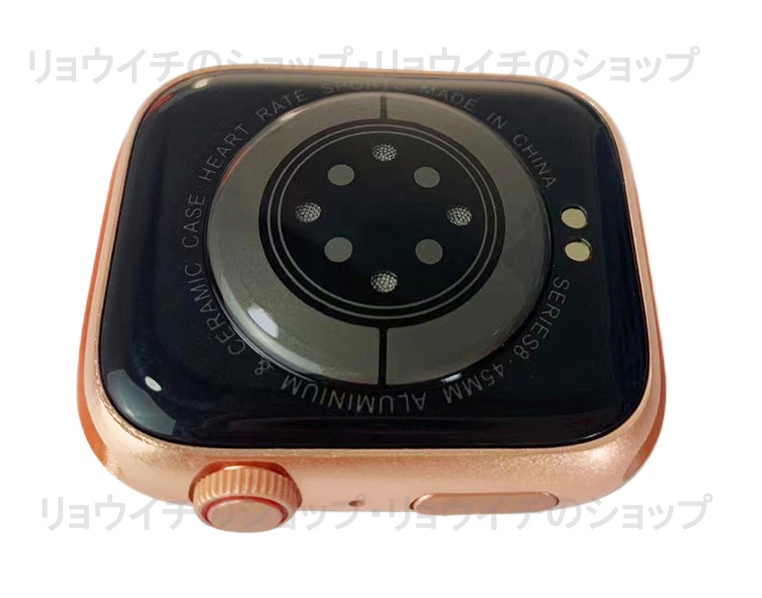 送料無料 Apple Watch 代替品 2.0インチ 大画面 スマートウォッチ 音楽 多機能 Watch8 健康 スポーツ 防水 血中酸素 血圧 iphone ピンク_画像8