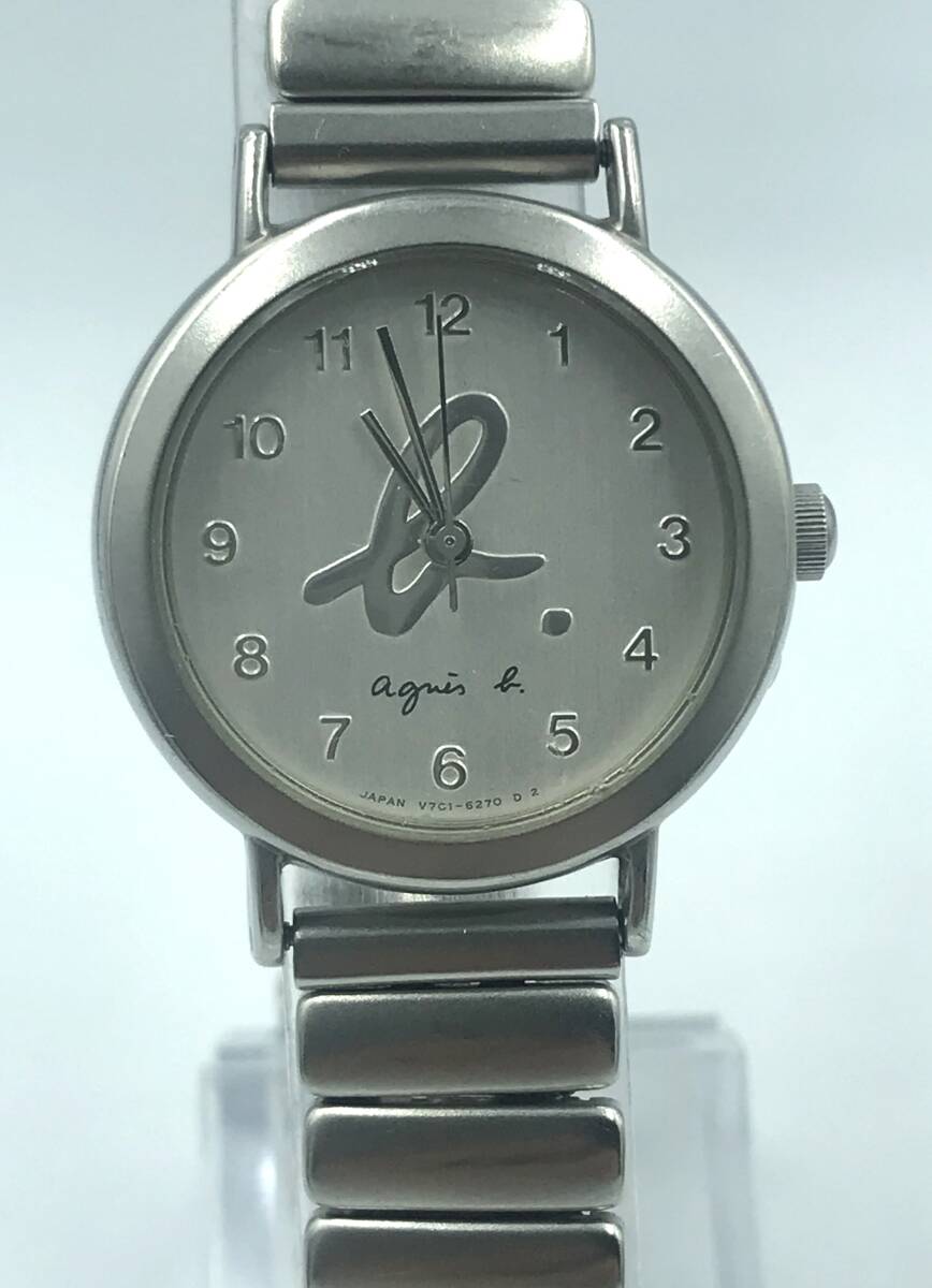 Agnes B. Anis Bee V701-6210 Аналоговые часы Quartz Watch Ladies Silver UW-314
