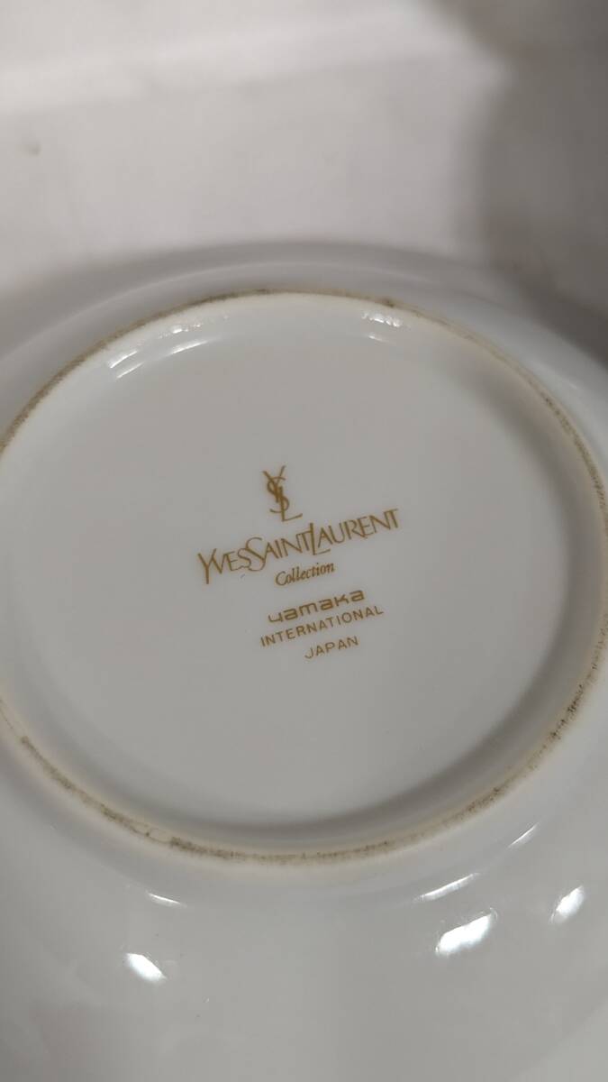 【H2877】 イブサンローラン 食器 YSL ボウル皿4枚セット 中古_画像4