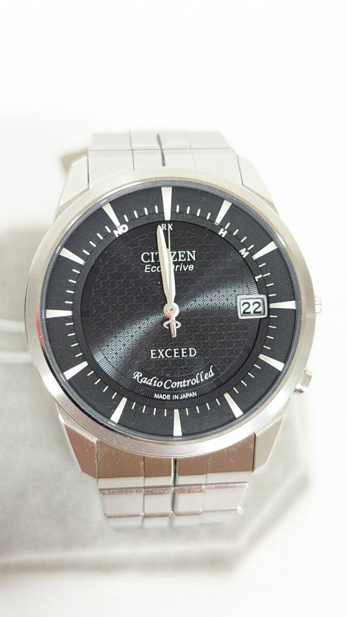 [H2231] CITIZEN Citizen EXCEED Exceed Eko-Drive wristwatch beautiful goods 