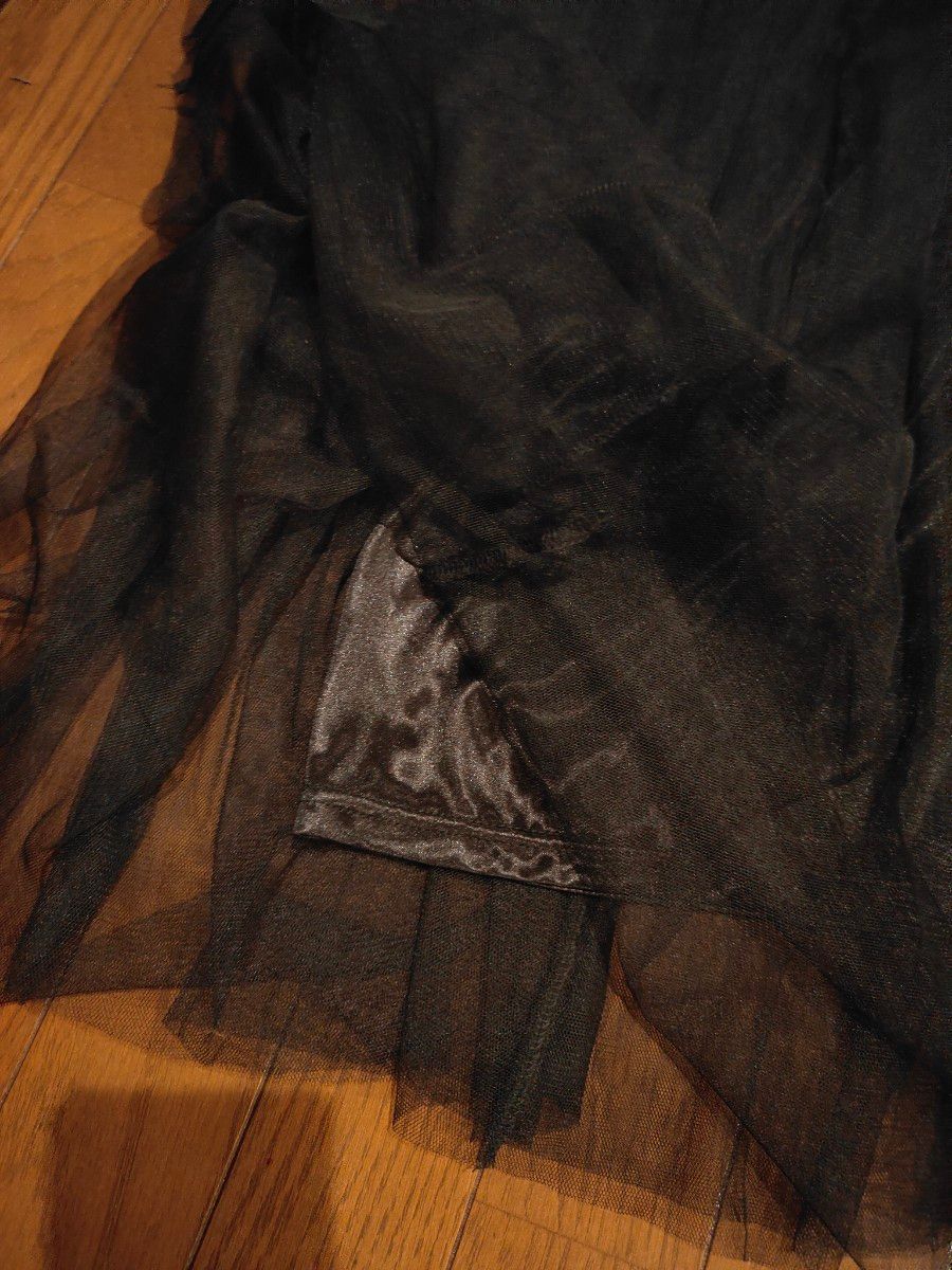 スカート　チュール　L MARBLE WALTZ 黒　ロングスカート ブラック　マキシ