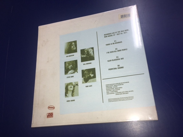 【RSD レコードストアデイ2024】新品LPレコード/輸入盤●YES イエス / YALE BOWL '71の画像2