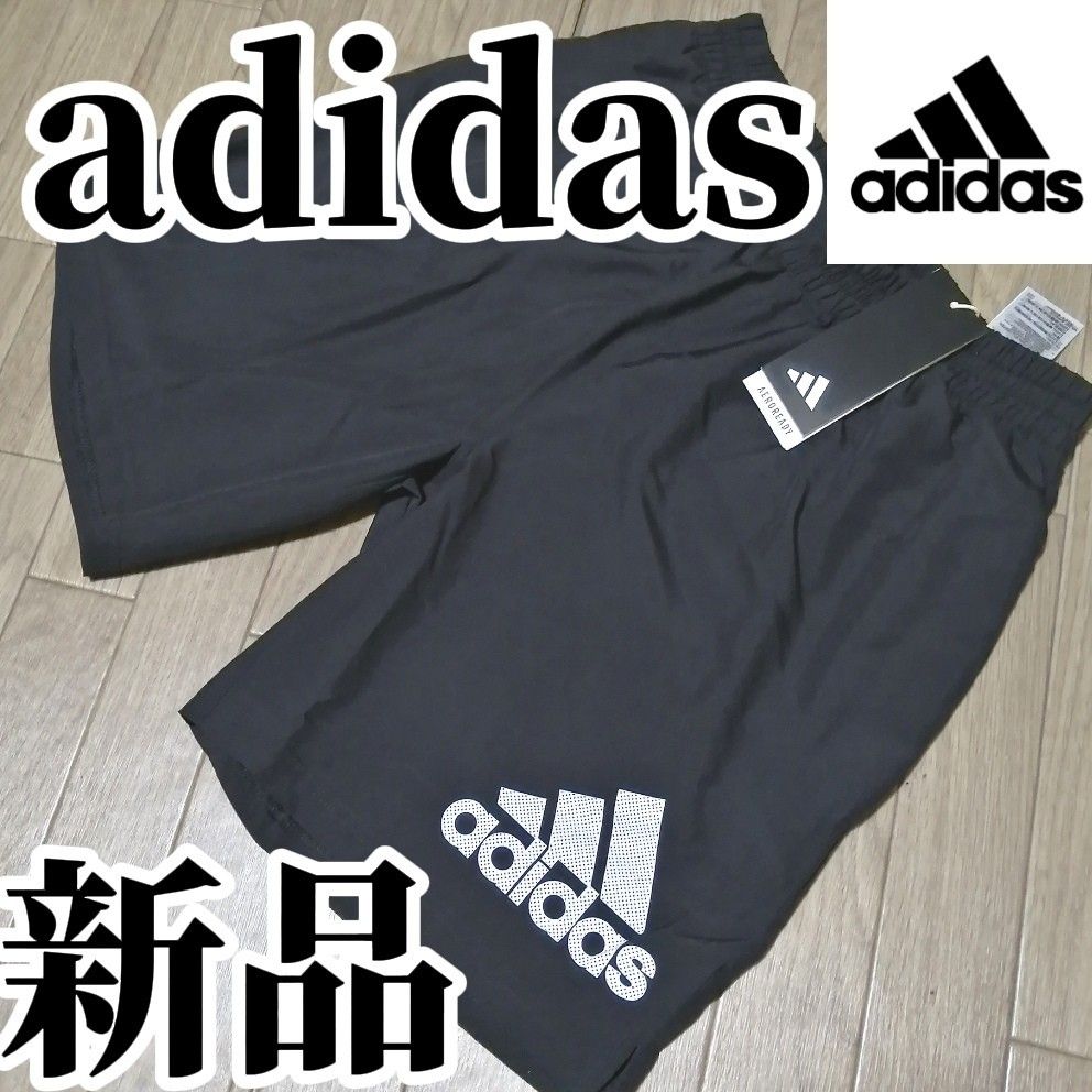 【期間限定SALE価格】新品　アディダス　adidas　メンズ　ハーフパンツ　XLサイズ　黒　ブラック　