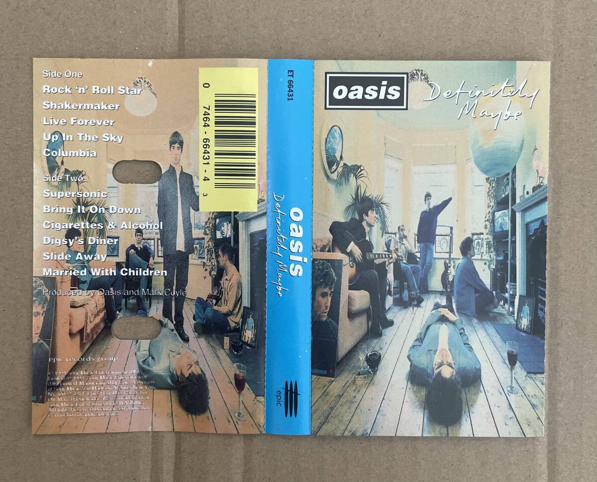 DEFINITELY MAYBE OASIS EPIC ET66431 オアシス Liam Gallagher Noel Gallagher ノエルギャラガー リアムギャラガー THE STONE ROSES _画像3