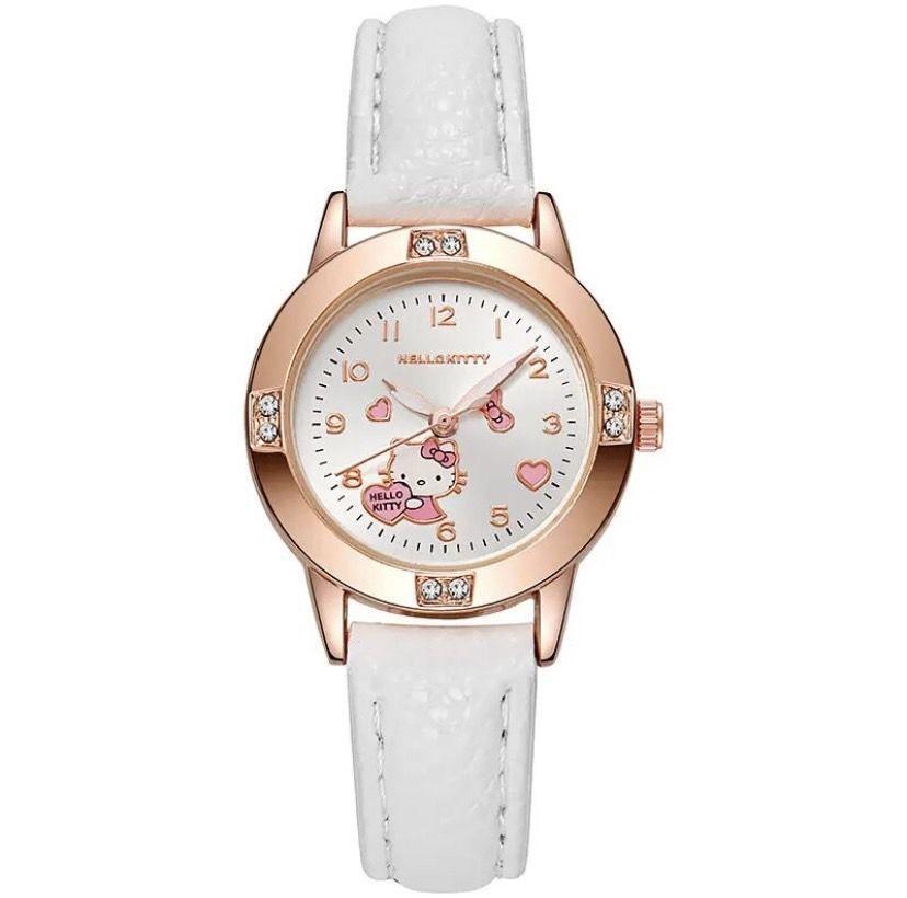 a80* новый товар не использовался * женский Hello Kitty наручные часы часы белый кварц симпатичный часы аксессуары браслет мой mero