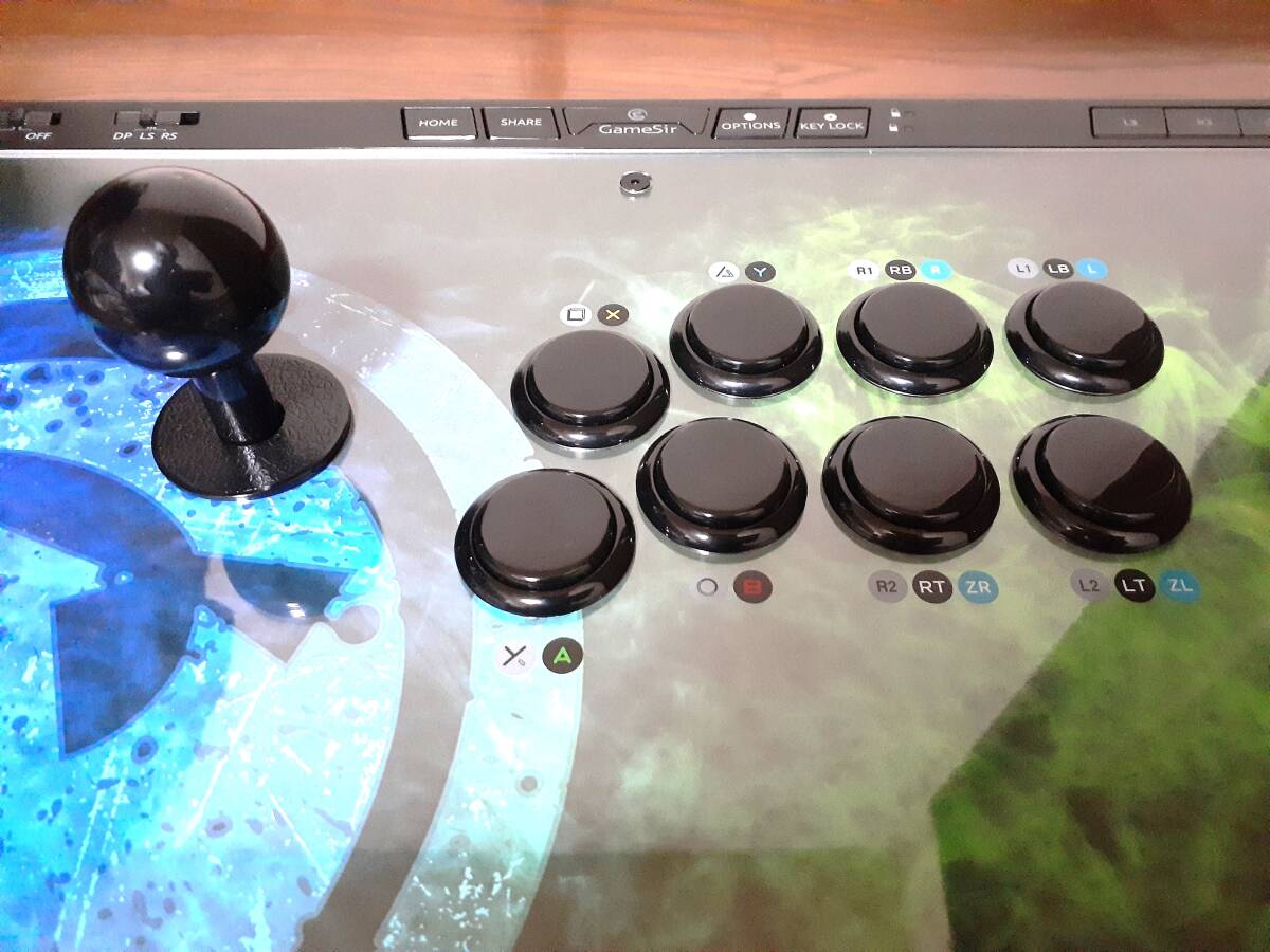 ■GameSir C2 Arcade Fightstick アーケードスティック アケコン Windows PC / PS4 / Xbox One / Nintendo Switch対応 美品 付属品完備の画像3