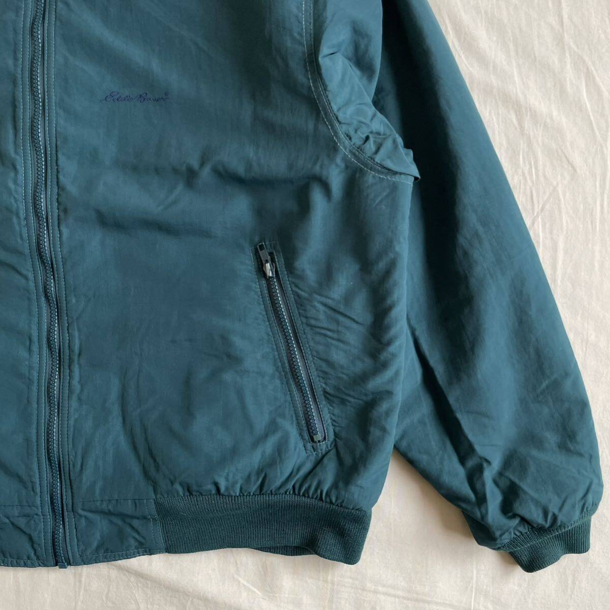 5530円 80s Eddie Bauer 黒タグ USA製 L ナイロン フリース 5530円 80s Eddie Bauer 黒タグ USA製 L ナイロン フリース