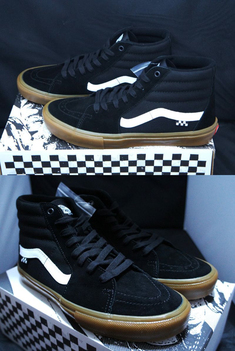 SALE！ 送料無料！【新品】US10 28cm VANS バンズ SKATE SK8-HI スケート スケート ハイ ブラック/ガム スケハイ_画像6