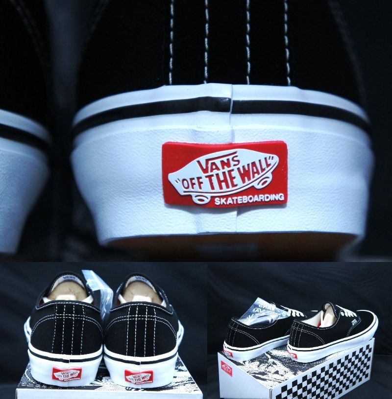 SALE！ 送料無料！【新品】US8.5 26.5cm VANS バンズ SKATE AUTHENTIC スケート オーセンティック ブラック/ホワイト 2_画像9