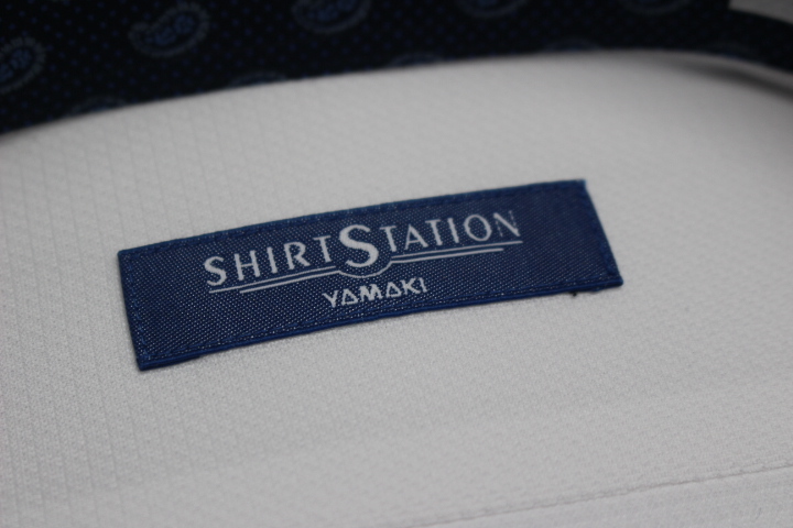 送料185円【新品】SHIRT STATION(山喜) 別格ノーアイロン/BBワイシャツ長袖/ニット 吸水速乾/形態安定 L(41-84)  白/UNW201/708(6A039の画像4