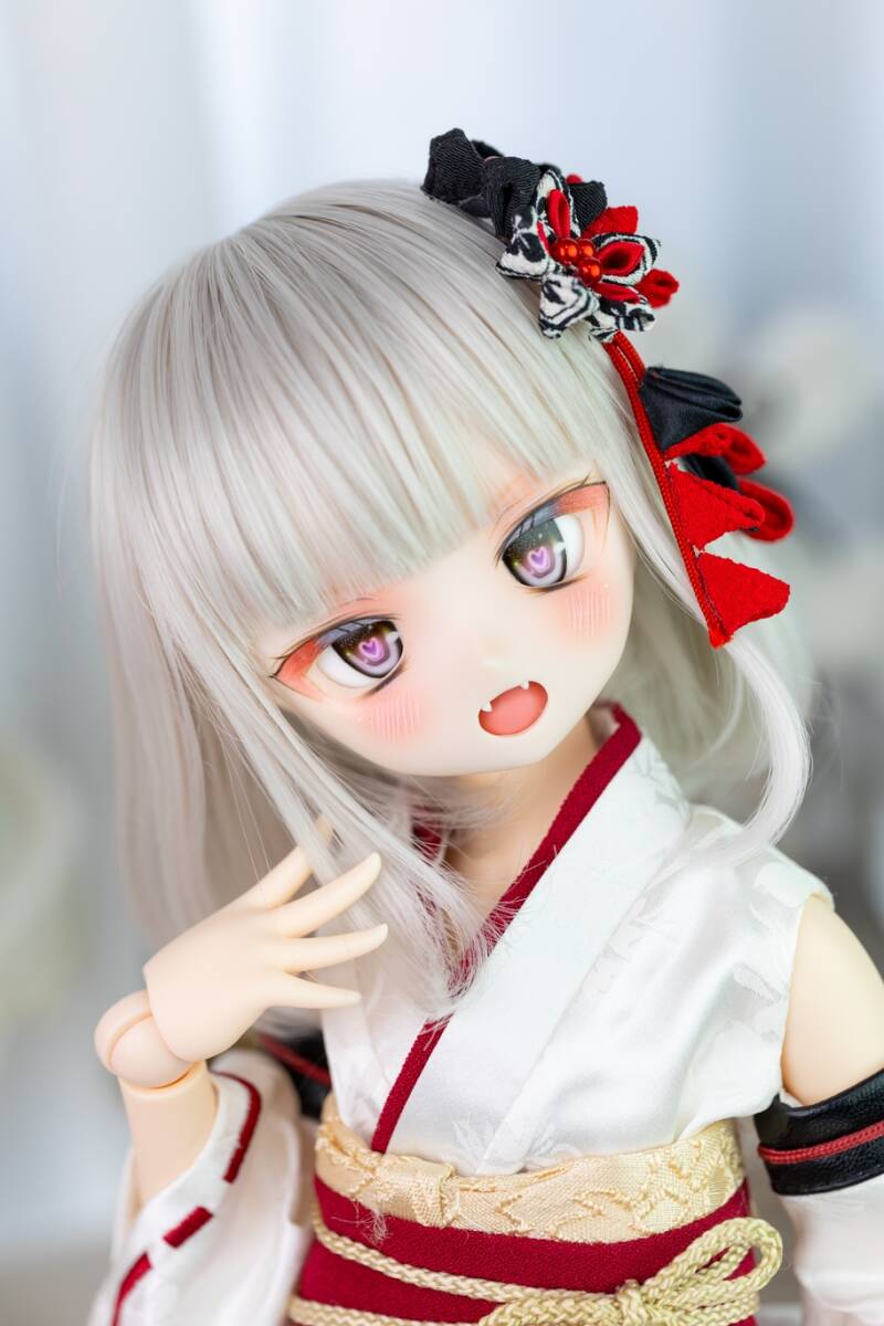 DDH-01 セミホワイト肌 カスタムヘッド ソフビ盛り 開口 【koyallection】 の画像3