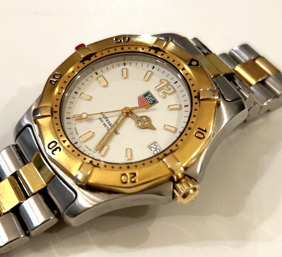B21)100 jpy ~TAG HEUER/ TAG Heuer WK1121 Professional 200 combination men's 