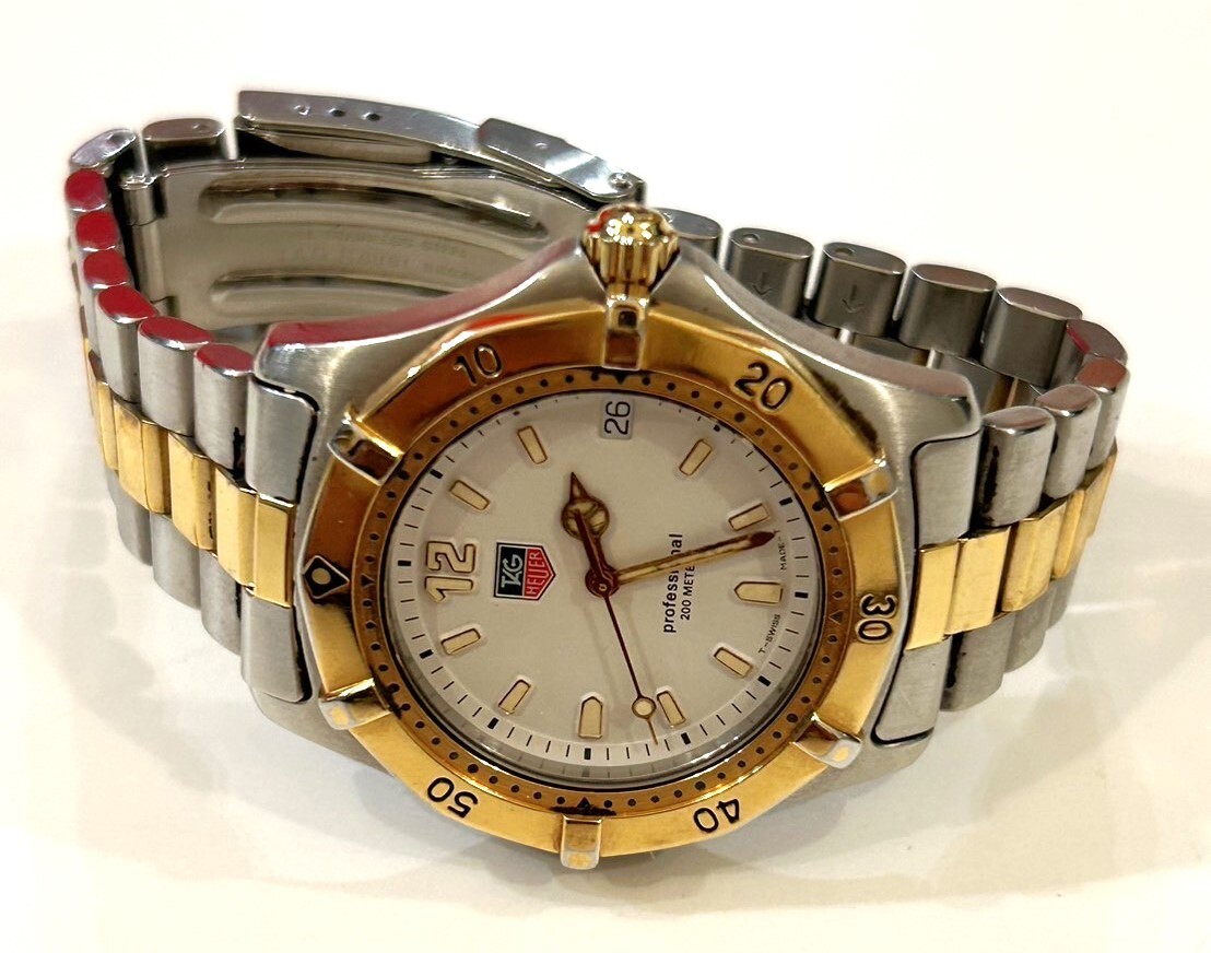 B21)100 jpy ~TAG HEUER/ TAG Heuer WK1121 Professional 200 combination men's 