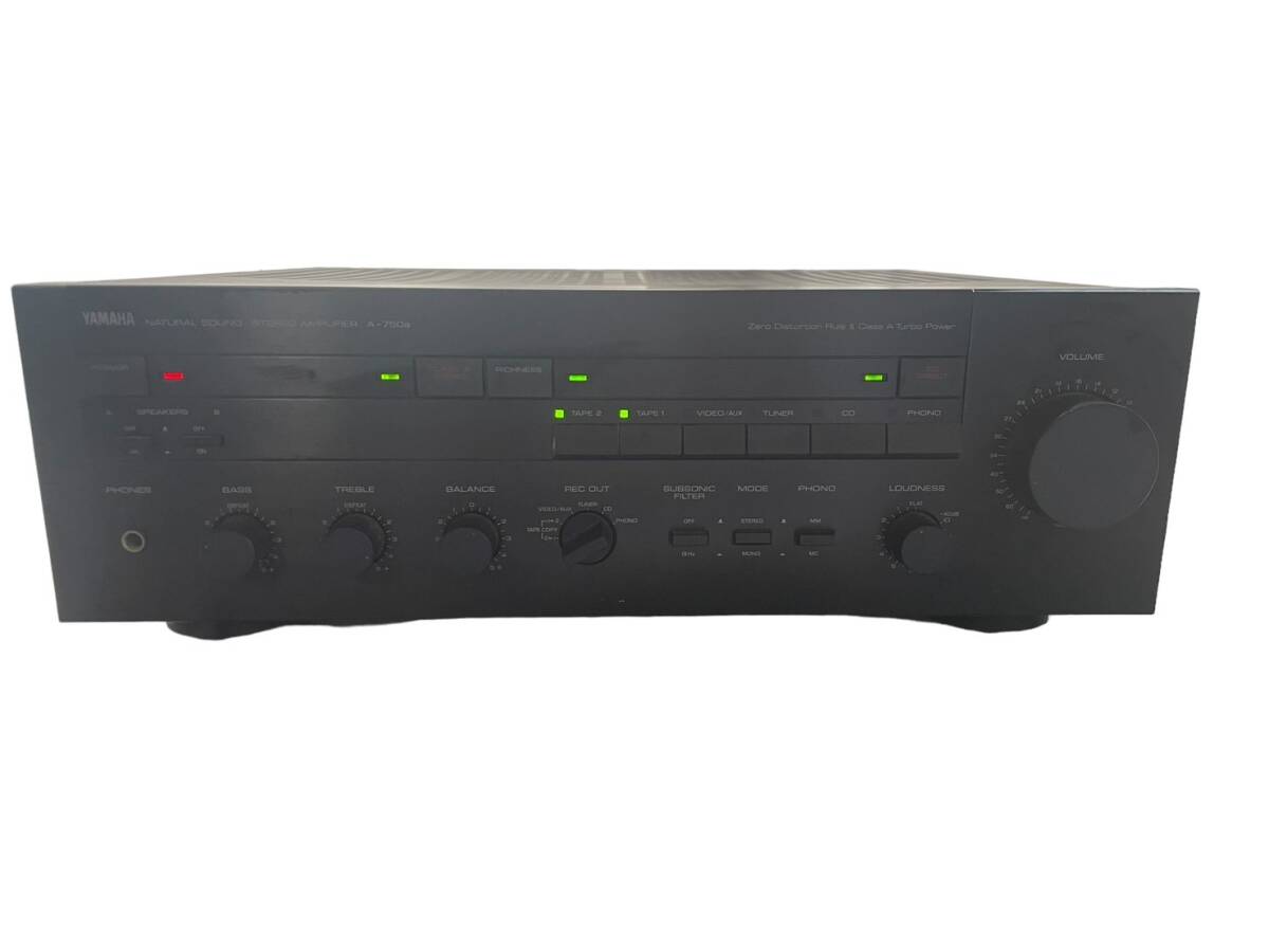【0419-71】YAMAHA ヤマハ Natural Sound Stereo Amplifier A-750a プリメインアンプ 通電確認済 中古品 現状品の画像1