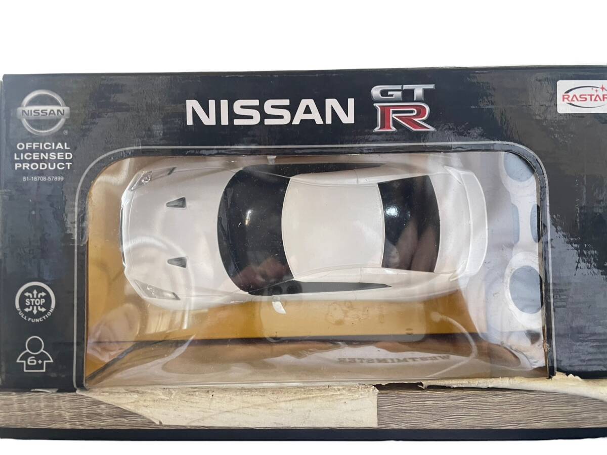 【0422-91】【新品未使用】RASTAR ラスター NISSAN ニッサン GTR ラジコン R/C SCALE:1/24 日産 おもちゃホワイト コレクションの画像3