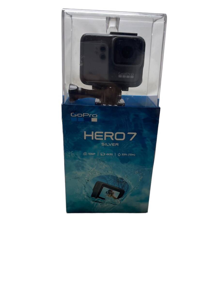 【0405-38】【新品未開封】GoPro HERO7 CHDHC-601-FW ゴープロ ヒーロー7 カメラ アクションカメラ ウェアラブルカメラ シルバーの画像1