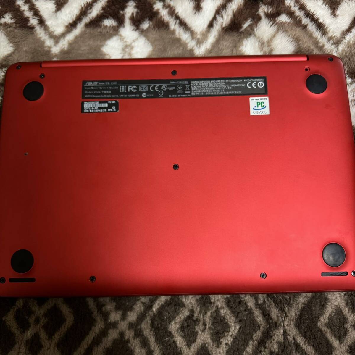 ASUS エイスース X205T ノートパソコン PC レッド 赤
