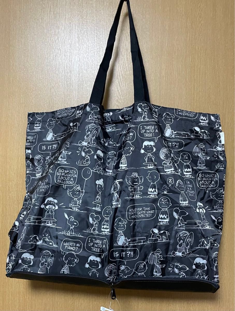 peanuts ビンテージトートバック vintage PEANUTS 大容量折りたたみトートバッグ エコバッグ 新品