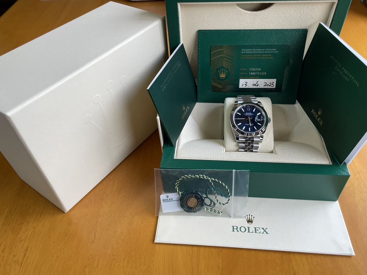 ROLEX デイトジャスト OYSTER PERPETUAL DATEJUSTオイスターパーペチュアル 126334 腕時計 _画像6