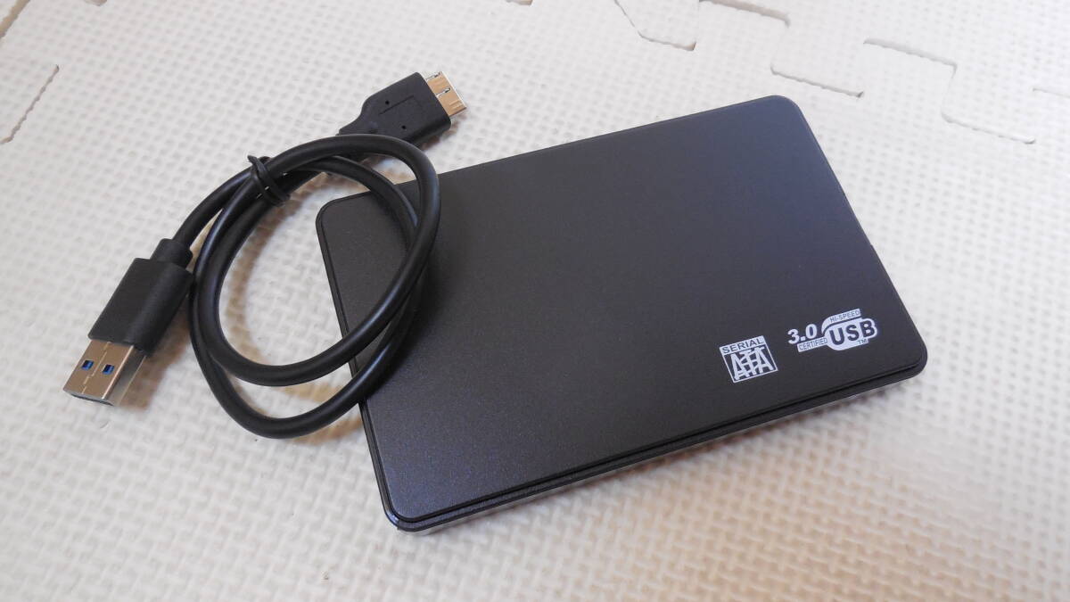 使用時間少★外付けHDD★管理NO.505/3441時間 東芝 MQ01ABD100 1TB (1000GB)★USB3.0 2.5インチ HDD 9.5mm_画像1