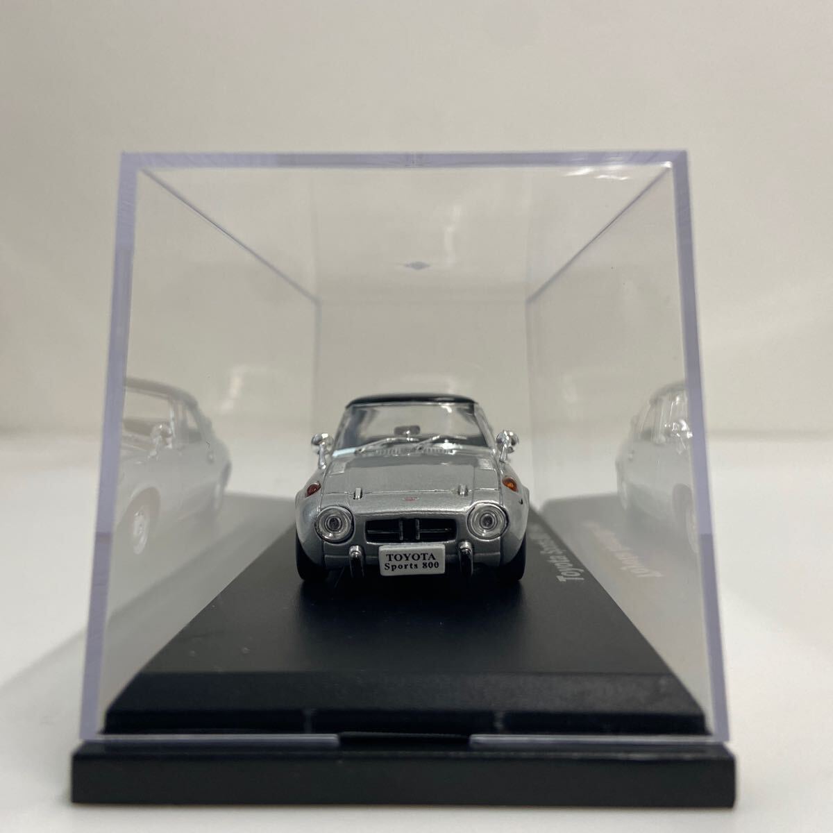 アシェット 国産名車コレクション 1/43 TOYOTA SPORTS 800 1964 トヨタ スポーツ800 シルバー 旧車 ミニカー モデルカー ヨタハチの画像7