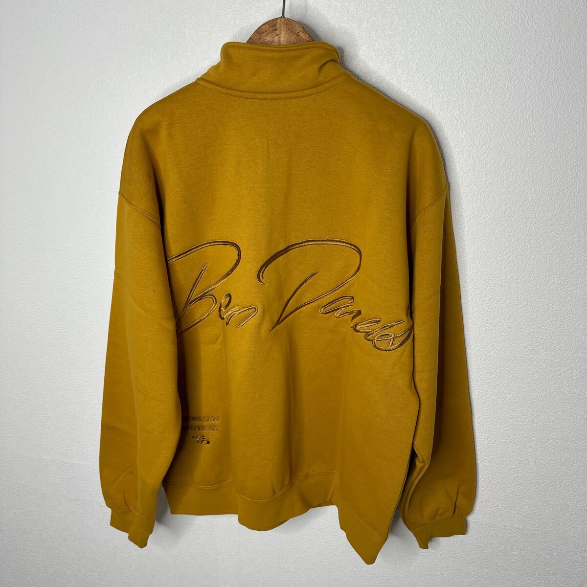 【新品・未使用】 BEN DAVIS メンズ ビッグ スクリプト ハーフ ジップ スウェット ( C-24380013 Big Script Half Zip Sweat )ジップアップ_画像4