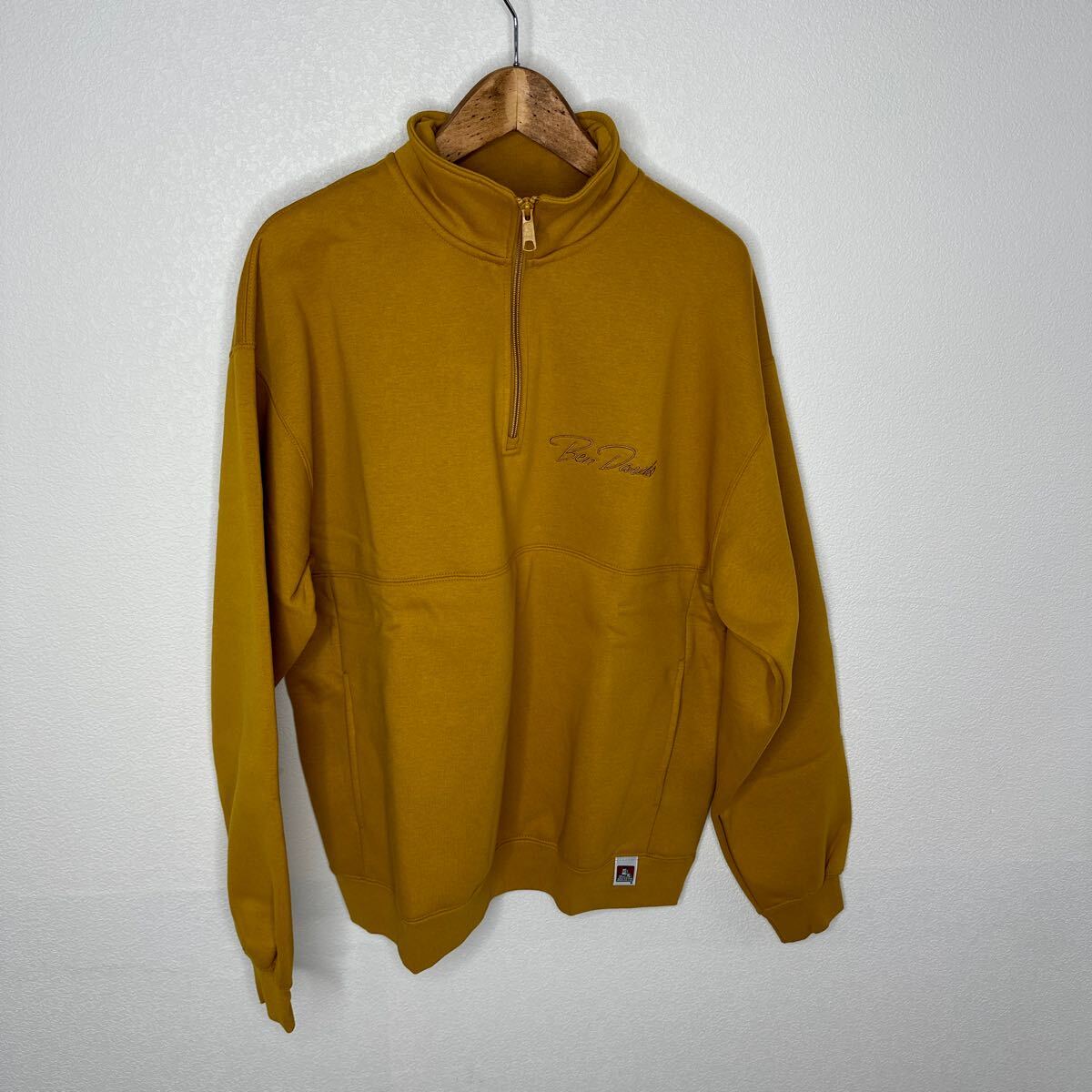 【新品・未使用】 BEN DAVIS メンズ ビッグ スクリプト ハーフ ジップ スウェット ( C-24380013 Big Script Half Zip Sweat )ジップアップ_画像2