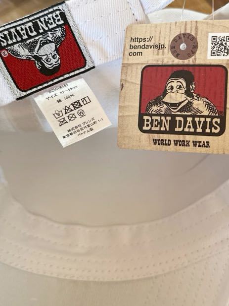 デッドストック新品/未使用BEN DAVIS ベンデイビス ベースボールキャップ　帽子　男子兼用　タグ付き