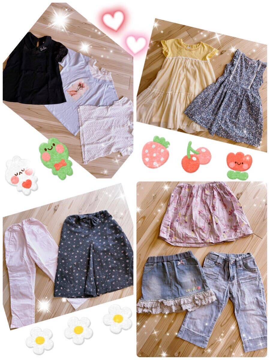 女の子 140cm 夏服 10着 まとめ売り アクシーズファム SOMETHING UNIQLO barbieなどの画像1