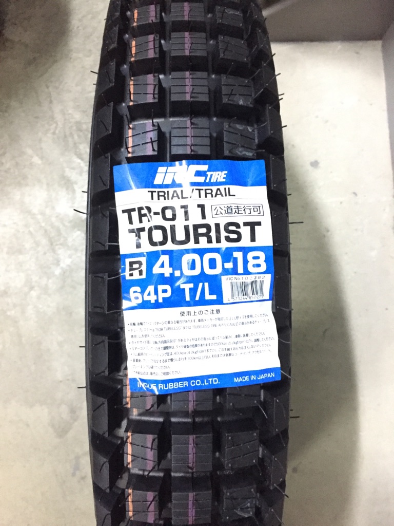 IRC 　4.00-18　TR011　ツーリスト　TL　消費税込　_画像1