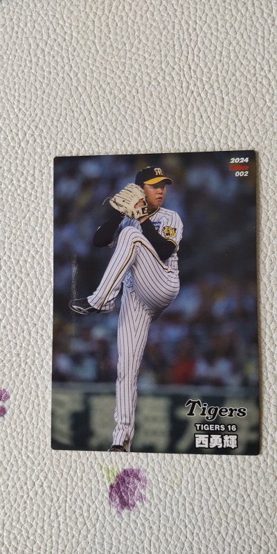  Calbee Professional Baseball chip s2024 the first . regular card 002 Hanshin Tigers west ..