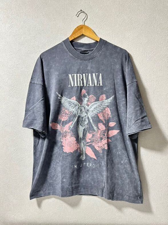 nirvana Tシャツ2024 アシッドウォッシュ_画像1