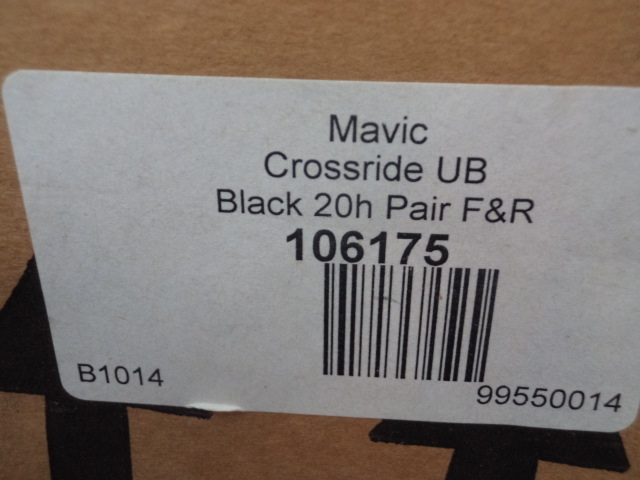 MAVIC　CROSS RIDE UB Black 20h Pair　F&R_画像10