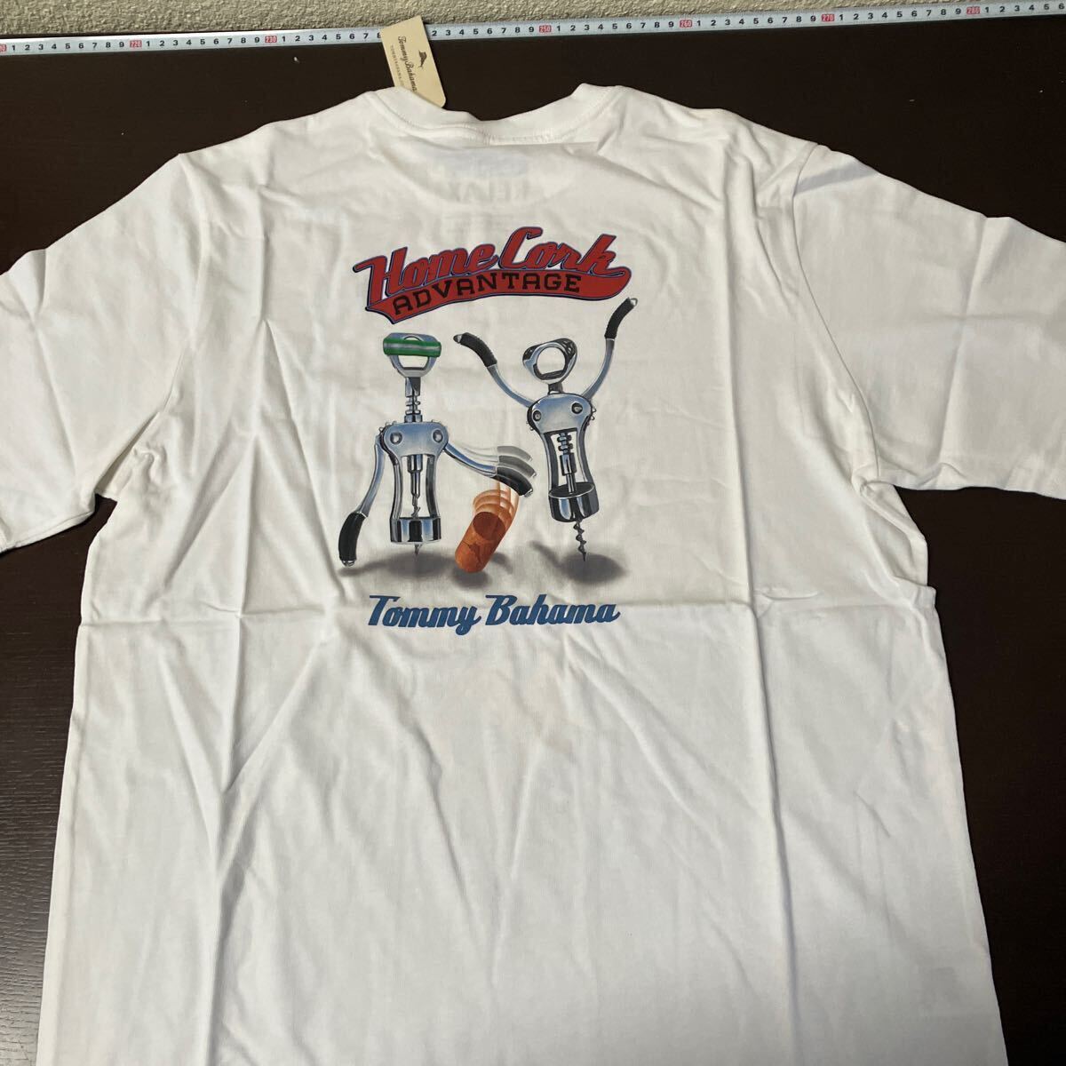 新品TOMMY BAHAMA トミーバハマ Tシャツ新品 214811 USAサイズ L WH_画像1