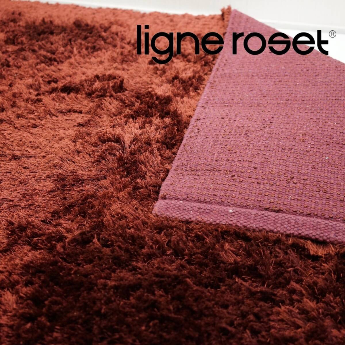 難あり ligne roset リーンロゼ カーペット ラグ マット 絨毯 200×250cm 約3畳 北欧 モダン カッシーナ アルフレックス カフェの画像1