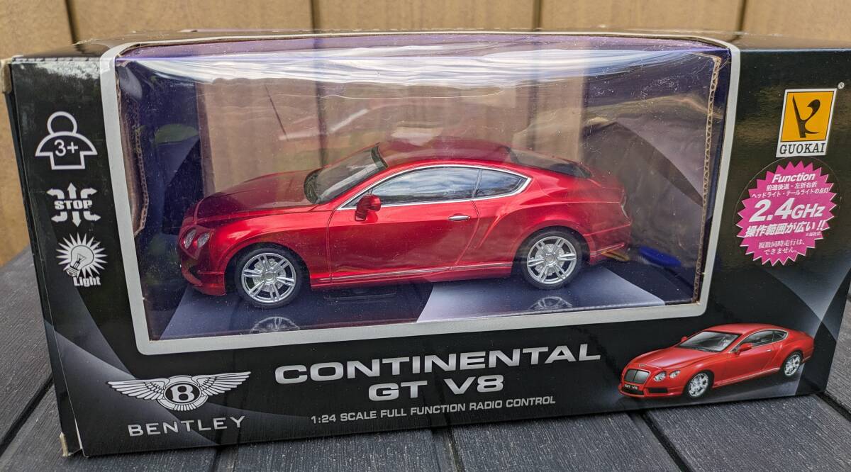 ベントレー コンチネンタルGT 赤 レッド 1/24 モデルカー ミニカー ラジコン※動作不明 Bentley Continental GT Red Metallicの画像1