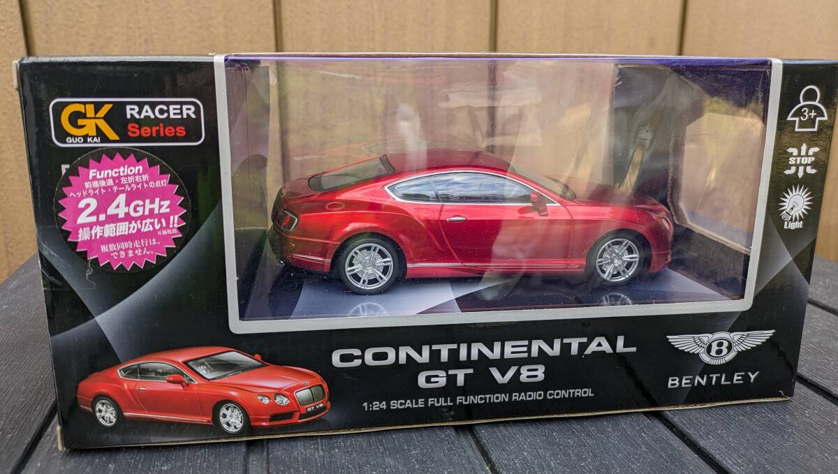 ベントレー コンチネンタルGT 赤 レッド 1/24 モデルカー ミニカー ラジコン※動作不明 Bentley Continental GT Red Metallicの画像2