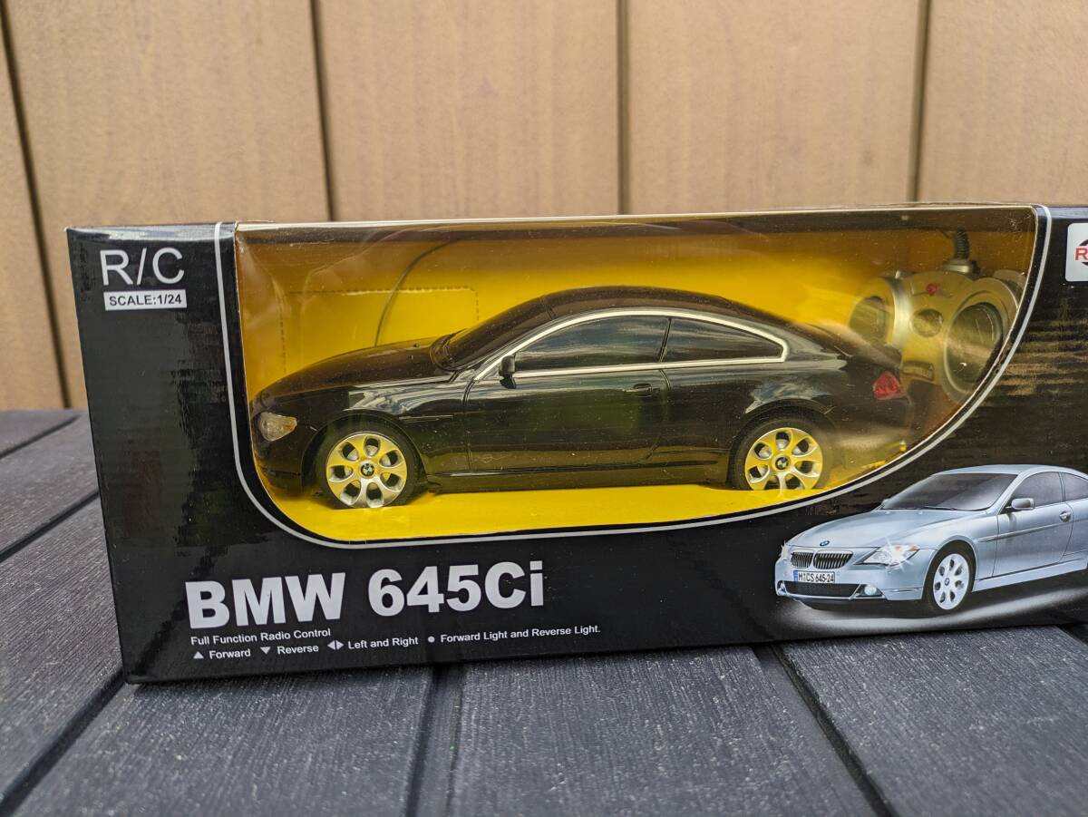 BMW 645Ci 6シリーズ クーペ ブラック 黒系 1/24 ミニカー モデルカー ラジコン※動作不明 6er COUPE RASTER ラスター BLACK _画像2