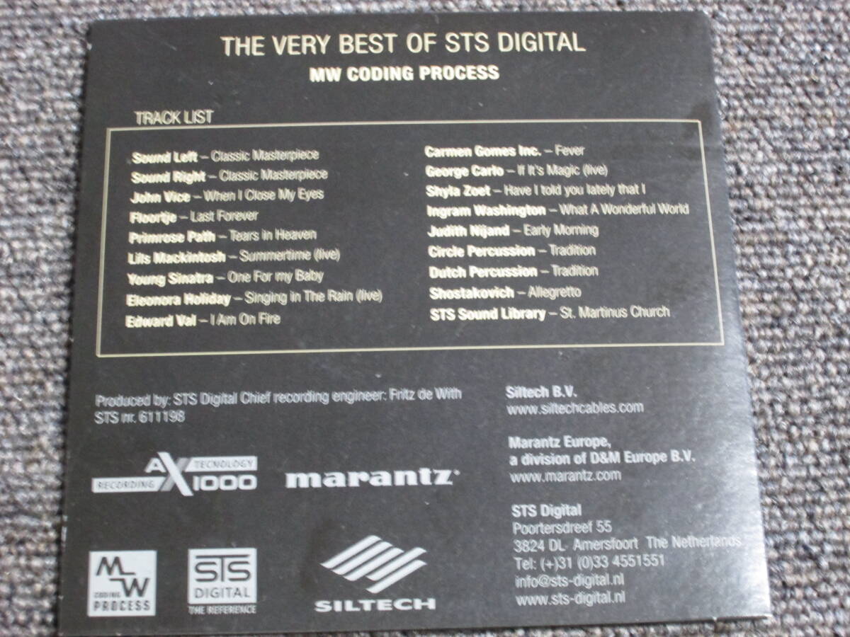 【送料無料】中古CD marantz/マランツ ★BECAUSE MUSIC MASTERS ☆THE VERY BEST OF STS DIGITAL MW CODING PROCESS ③の画像2