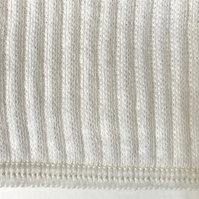 綿95％ 大人 男女兼用 オフホワイト 綿リブ腹巻き 日本製 腹巻 折り返し2重 冷え防止 お腹温め 冷房対策 寒さ対策 フリーサイズの画像4