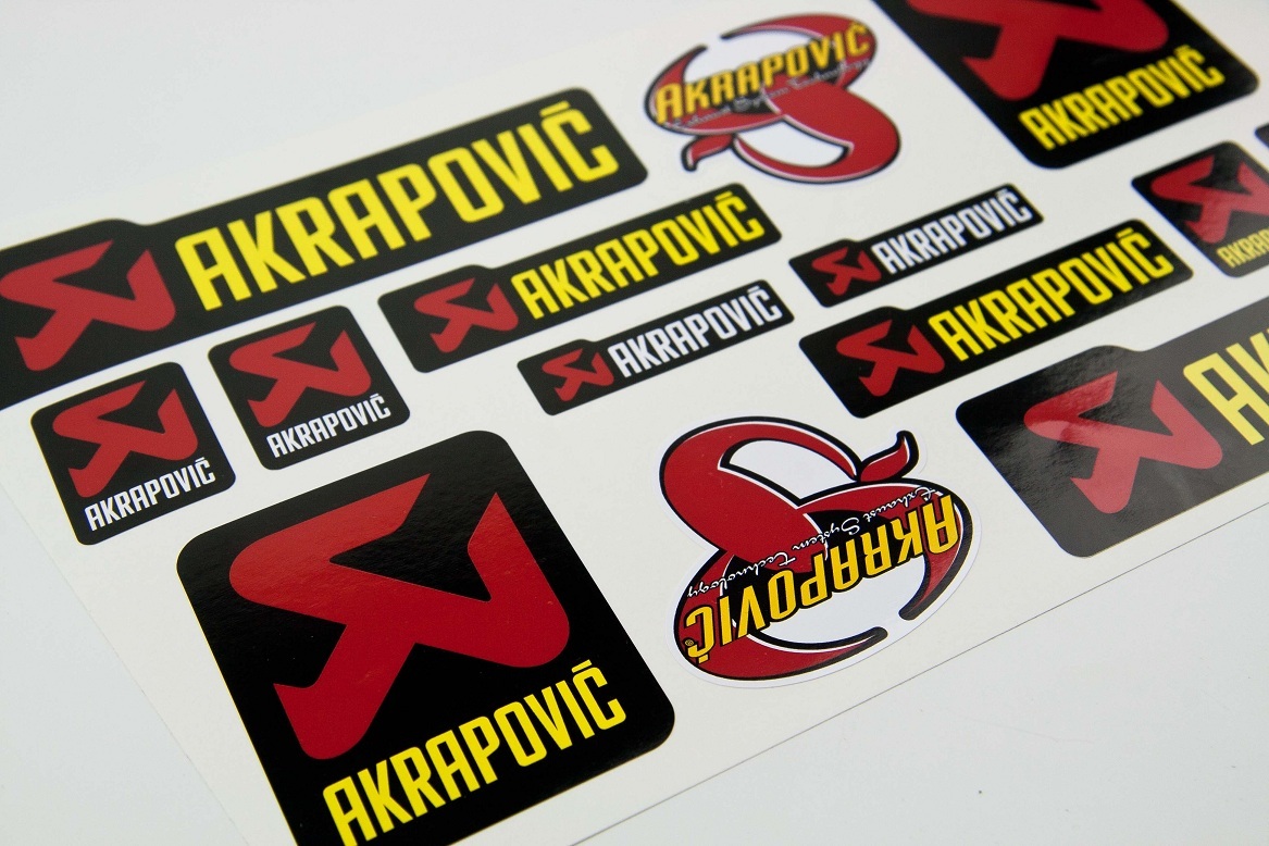 AKRAPOVIC Decal set アクラポビッチ ステッカー シール セット_画像1